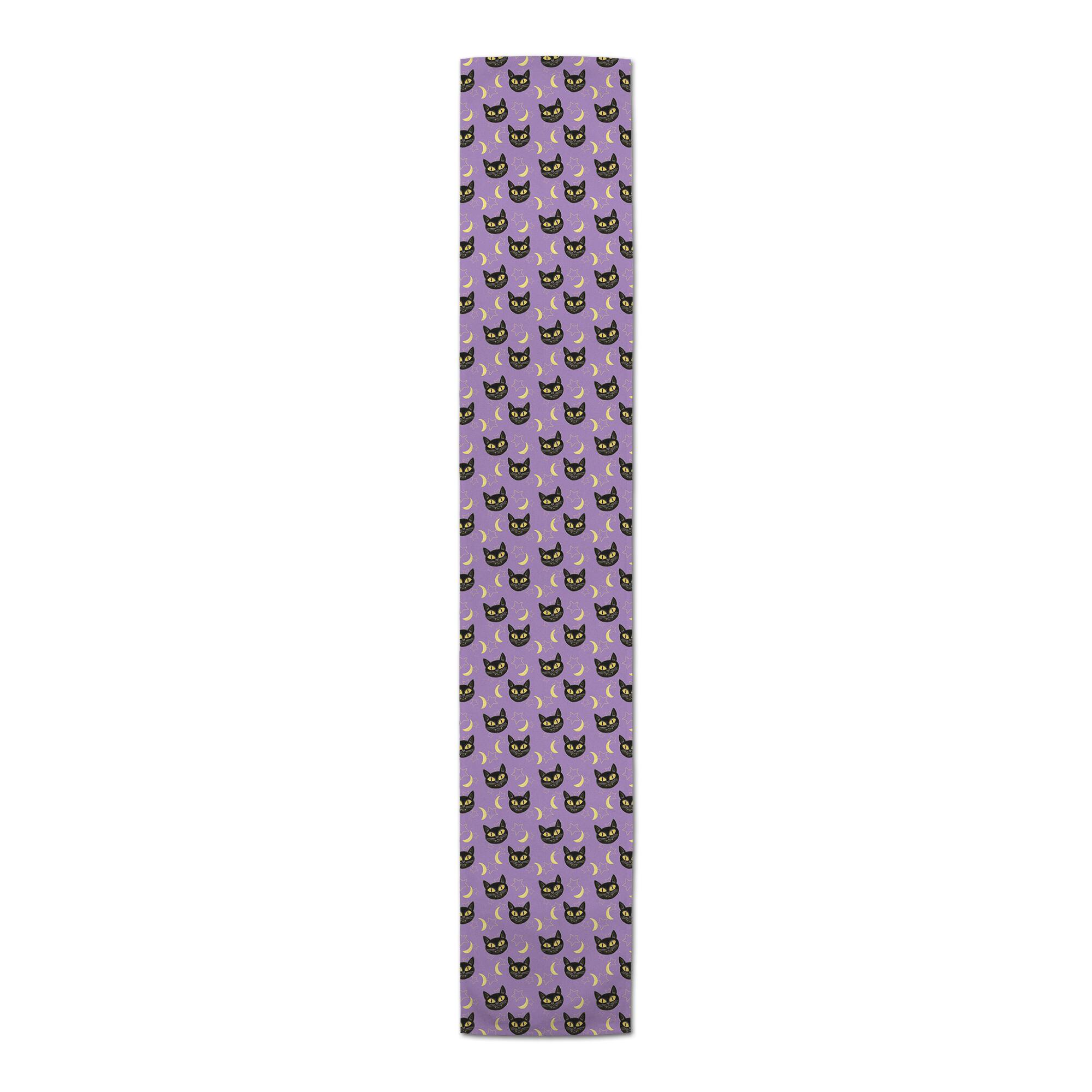 Cat Moon & Stars Pattern Table Runner